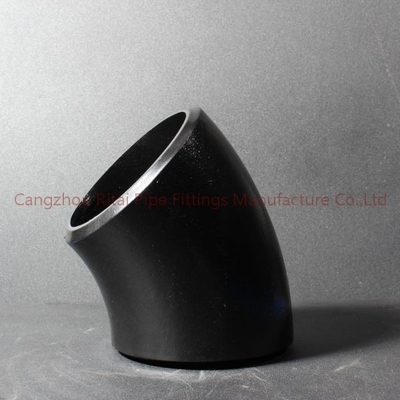 ANSI ASME B16.9 وصلات مواسير فولاذية ملحومة بعقب 45 ريال سعودي 90 درجة كوع LR