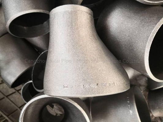12 × 6 6 × 2 مخفض متحد المركز لحام بعقب ASME B16.9 كوع فولاذي غير ملحوم