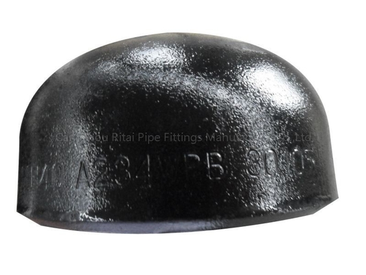ASTM B16.25 B16.9 A234 GR.WPB غطاء تركيب مواسير أسود ASME SCH40 3.68 مم 3.91 مم