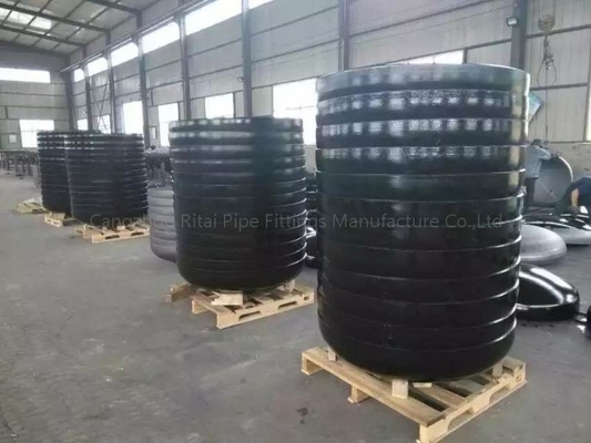 BW كبير قطر أنابيب الصلب نهاية قبعات بعقب اللحام STD ASTM B16.9 24 `` إلى 48 &quot;