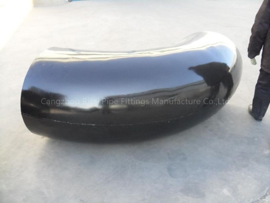 MSS SP44 كوع فولاذي ملحوم أسود JIS B2220 XXS مواسير بقطر كبير 48 بوصة STD