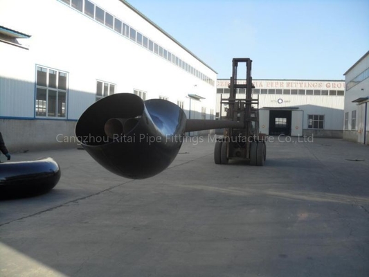 MSS SP44 كوع فولاذي ملحوم أسود JIS B2220 XXS مواسير بقطر كبير 48 بوصة STD