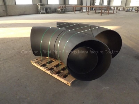 ASTM B16.9 أكواع أنابيب كبيرة من الصلب الكربوني المشطوف المستدير ينتهي بزاوية 90 درجة