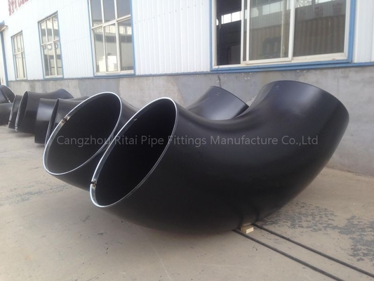 ASME B16.9 ERW أكواع أنابيب كبيرة من الصلب الكربوني 90 درجة طويلة منحنى نصف قطرها