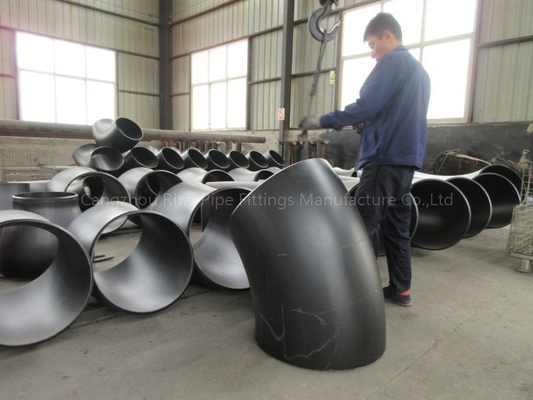 ASTM 1200 NB أنابيب كبيرة المرفقين بقطر قصير 45 درجة BW قطر كبير من الصلب الكربوني