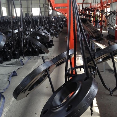 PN16 الكربون الصلب شفة ANSI B16 5 الانزلاق على A105N لاب مشترك مضاد للزيت الصدأ