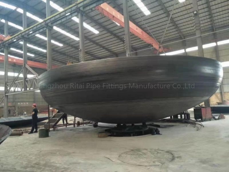 BW كبير قطر أنابيب الصلب نهاية قبعات بعقب اللحام STD ASTM B16.9 24 `` إلى 48 &quot;